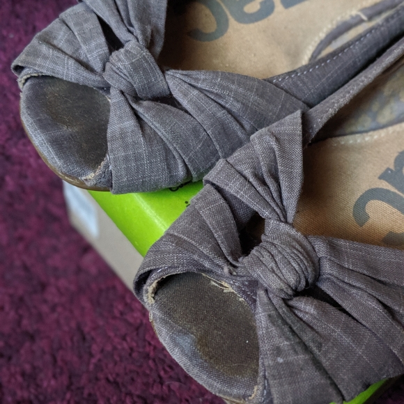 Peep toe flats - Picture 4 of 5